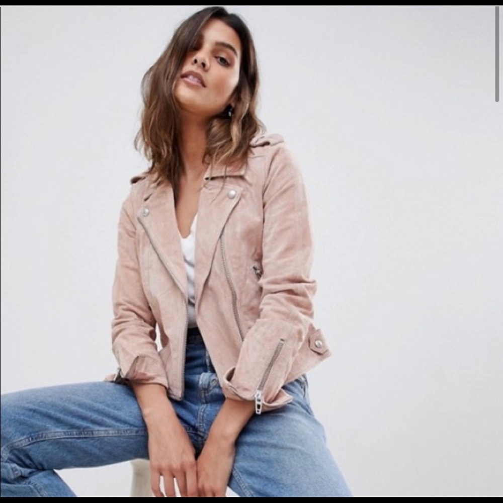 Blank NYC Suede Moto Jacket , size XS 💞 Fall jacket in BLUSH pink